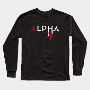 Alpha Aviation Phonetic Alphabet Pilot Airplane Long Sleeve T-Shirt